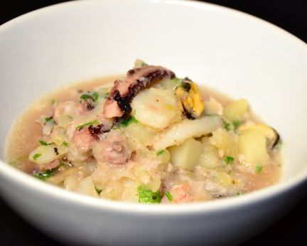 Скандинавское рагу с морепродуктами