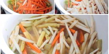 уютное рагу из овощей и куриных котлеток