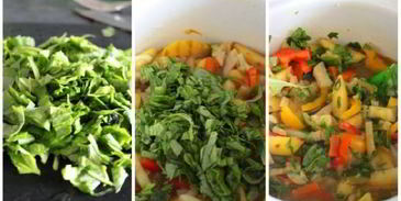 уютное рагу из овощей и куриных котлеток