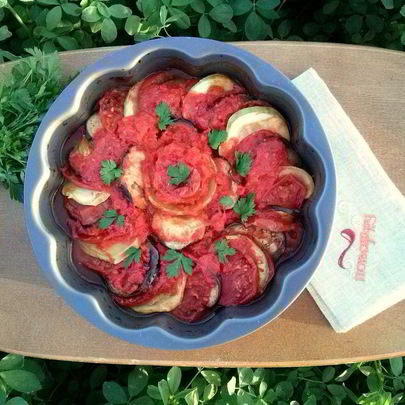 Рататуй из баклажанов и кабачков