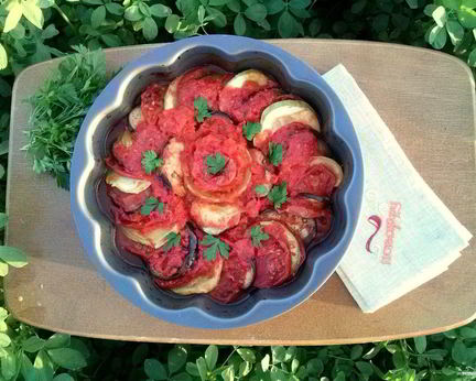 Рататуй из баклажанов и кабачков