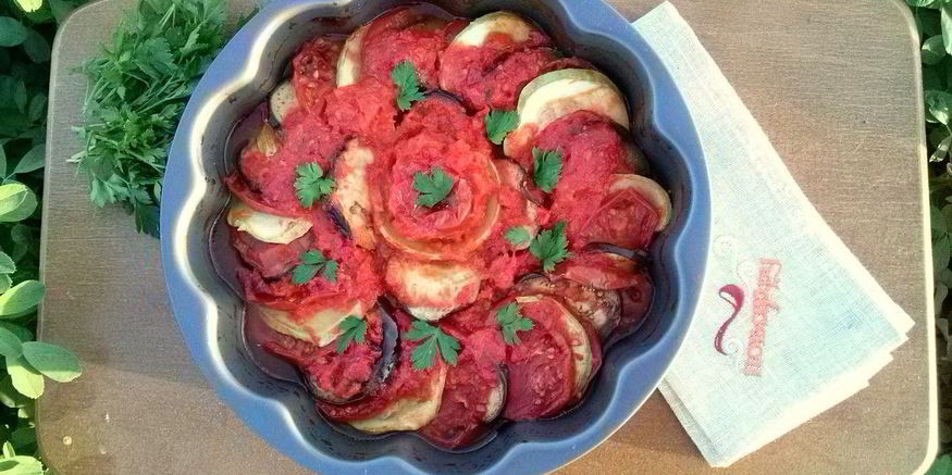 Рецепт рататуя из баклажанов и кабачков