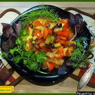 Рецепт Рататуя кабачки баклажаны болгарский перец