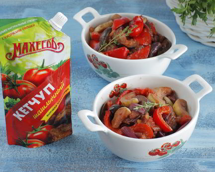 Рататуй на сковороде