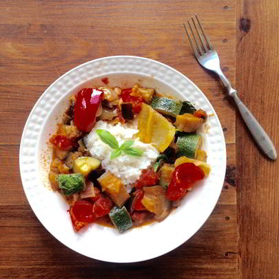 Рататуй с баклажанами