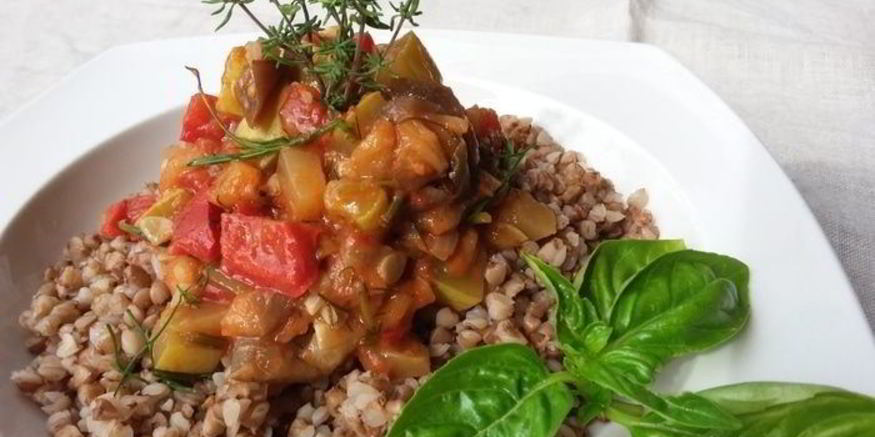 Рецепт рататуя с гречневой кашей