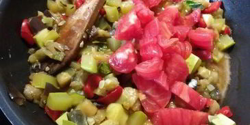 рататуй с гречневой кашей