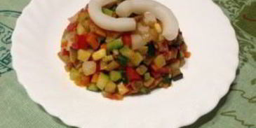 рататуй с кальмарами