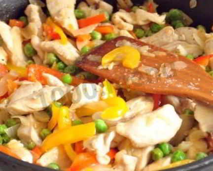 Рататуй с картошкой на сковороде