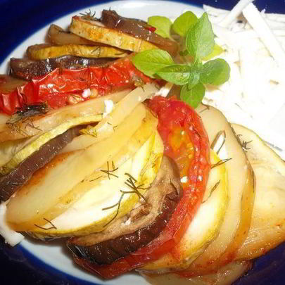 Рататуй с молодым картофелем