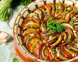 Рататуй с моцареллой