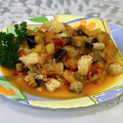 Рататуй с мясом