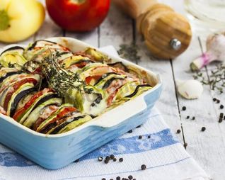 Рататуй с сыром в духовке