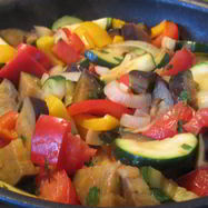 Рецепт Рататуя с цукини и баклажаном