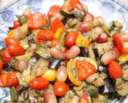 Рататуй с виноградом