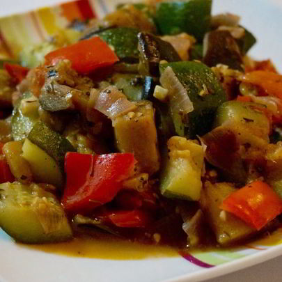 Рататуй со свининой