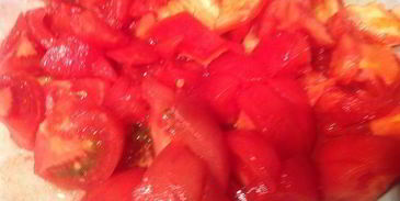 стейк с гарниром рататуй