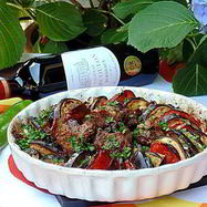 Рецепт Запеченных овощей Рататуй с острой телятиной