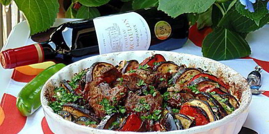 Рецепт запеченных овощей рататуй с острой телятиной