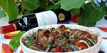 запеченные овощи рататуй с острой телятиной