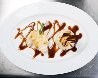 Филе морского черта с корсиканским ризотто