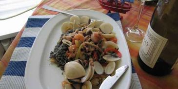 ризотто черное с дарами моря