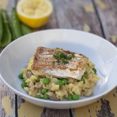 Ризотто и треска