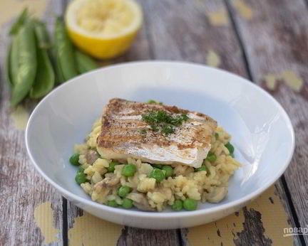 Ризотто и треска