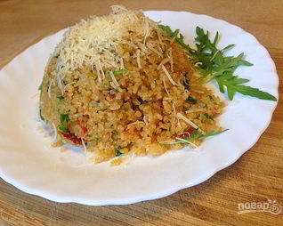 Ризотто из булгура с рукколой