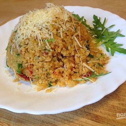 Ризотто из булгура с рукколой