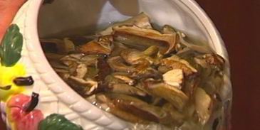 ризотто с белыми грибами и апельсинами