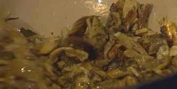 ризотто с белыми грибами и апельсинами