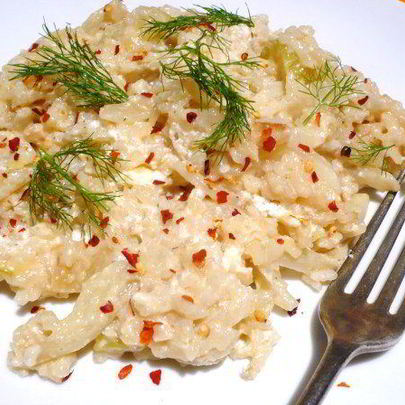 Ризотто с фенхелем и рикоттой