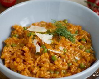 Ризотто с горошком