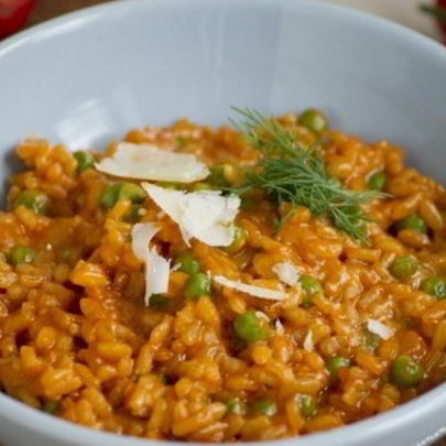 Ризотто с горошком