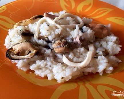 Ризотто с креветками в мультиварке