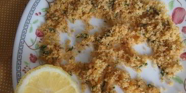 ризотто с луком-пореем и лимонной крошкой