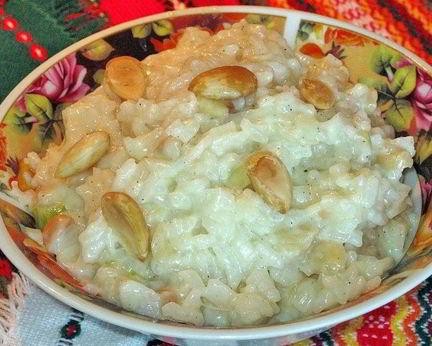 Ризотто с миндалем