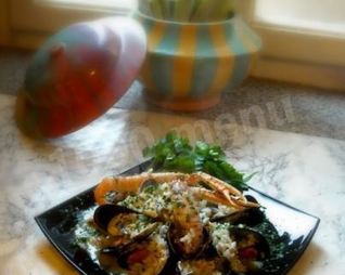 Ризотто с моллюсками