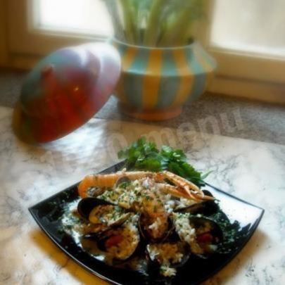 Ризотто с моллюсками