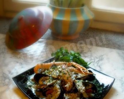 Ризотто с моллюсками