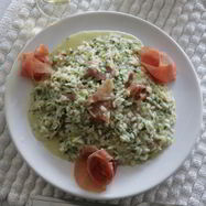 Рецепт Ризотто с мятой и ветчиной