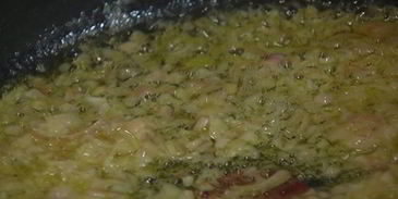 ризотто с мятой и ветчиной