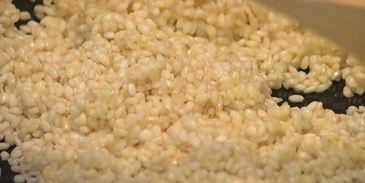 ризотто с мятой и ветчиной