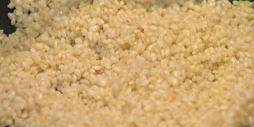 ризотто с мятой и ветчиной