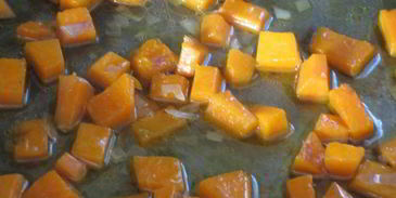 ризотто с тыквой и беконом