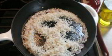 ризотто с тыквой и шпинатом