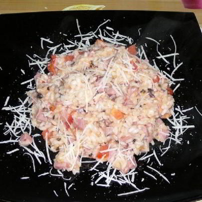 Ризотто с ветчиной