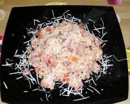 Ризотто с ветчиной