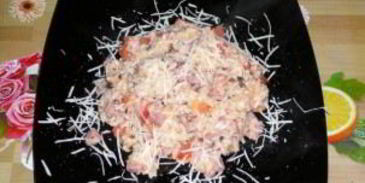 ризотто с ветчиной